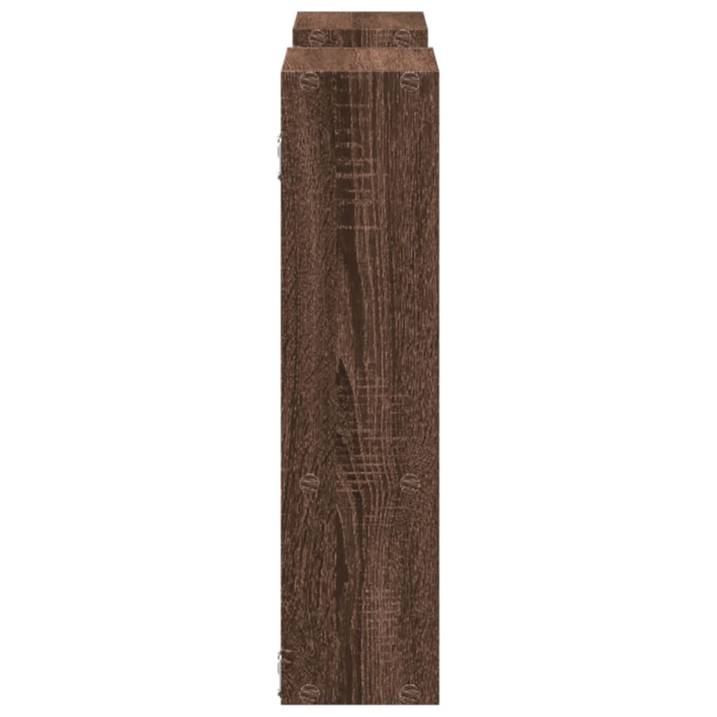 Wall Shelf Brown Oak 99x15x60 cm Engineered Wood