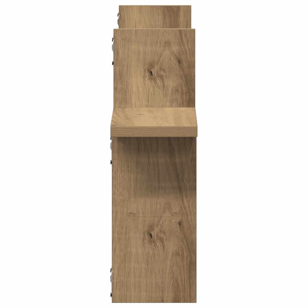 Wall Shelves 2 pcs Artisian Oak 38x12x38 cm Engineered Wood