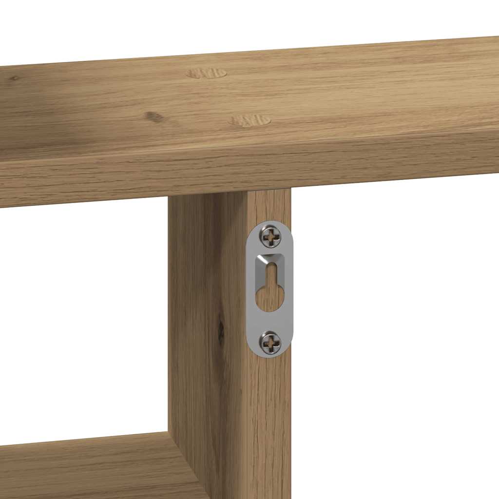 Wall Shelves 2 pcs Artisian Oak 38x12x38 cm Engineered Wood