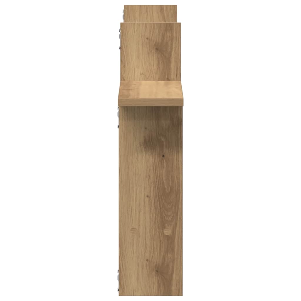 Wall Shelves 2 pcs Artisian Oak 50x12x50 cm Engineered Wood