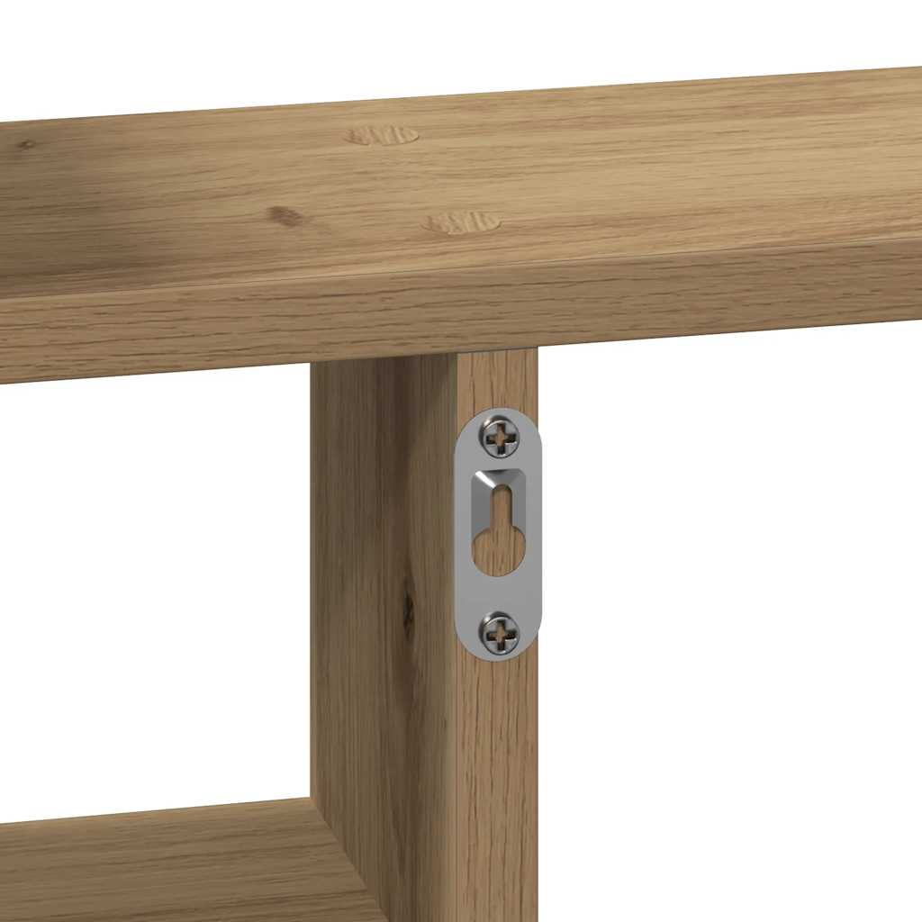Wall Shelves 2 pcs Artisian Oak 50x12x50 cm Engineered Wood