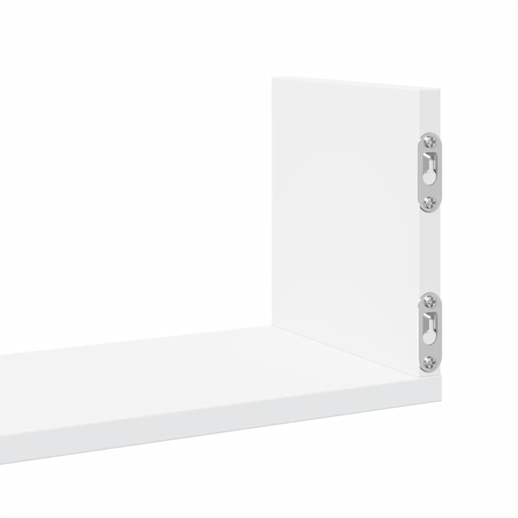 vidaXL Wall Shelves 3 pcs White 58x18x18 cm Engineered Wood