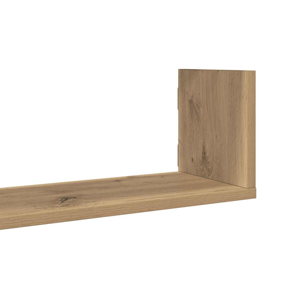 Wall Shelves 3 pcs Artisian Oak 80x18x18 cm Engineered Wood