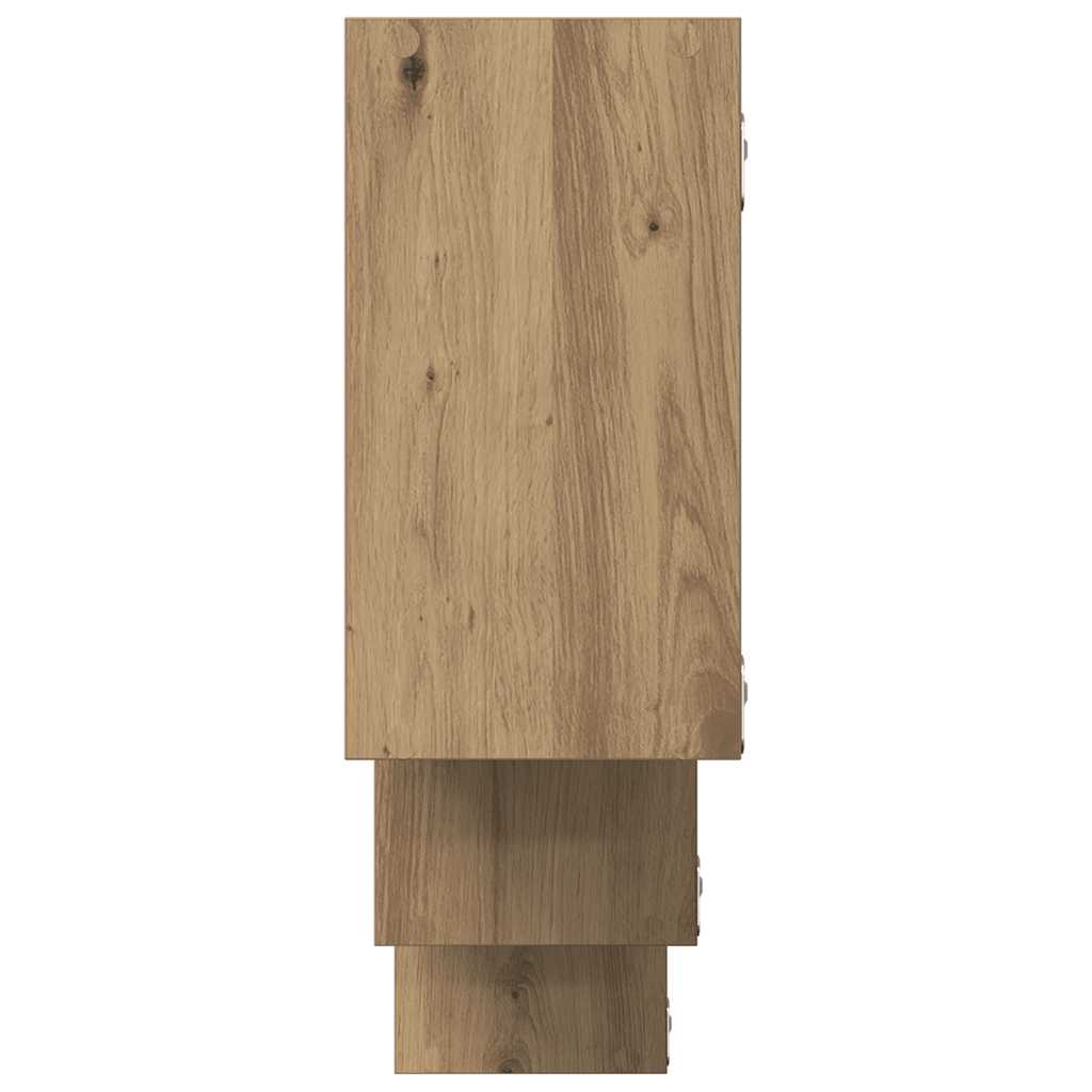 Wall Shelf Artisian Oak 159x18x66 cm Engineered Wood