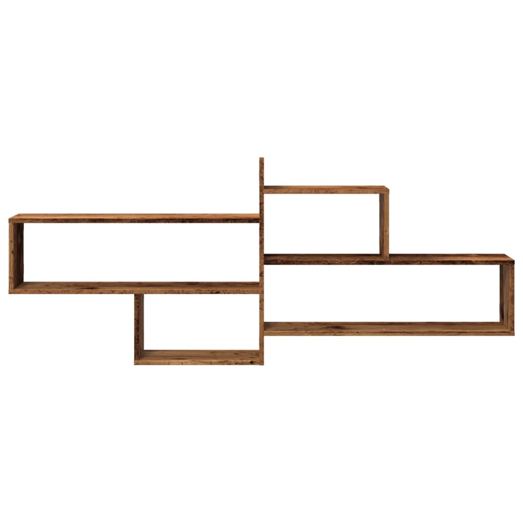 Wall Shelf Old Wood 167.5x18x68 cm Engineered Wood