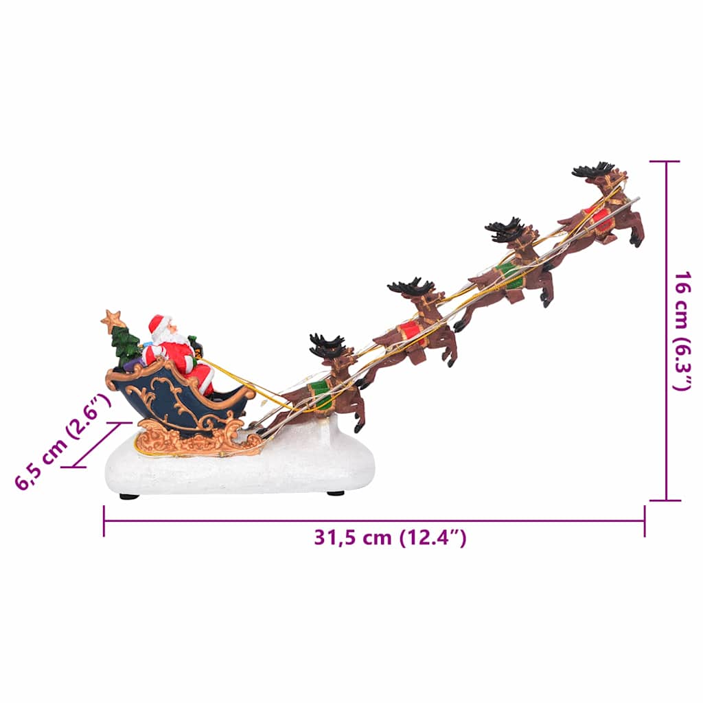Christmas Tabletop 31.5 x 6.5 x 16 cm Resin Multicolour