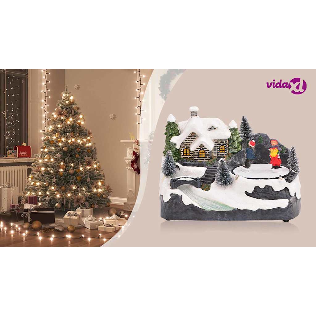 Christmas Tabletop Multicolour 16 x 11.5 x 13 cm Plastic