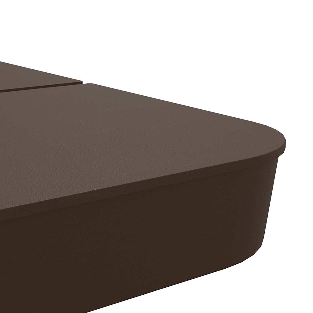 vidaXL 4 Piece Parasol Base Set for Cross Stand Parasol 100 kg PP