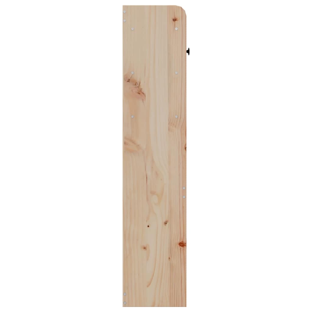 Headboard with Storage 140 cm Solid Wood Pine