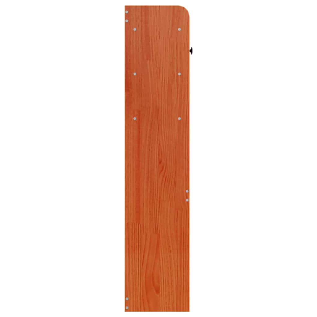 Headboard with Storage Wax Brown 75 cm Solid Wood Pine
