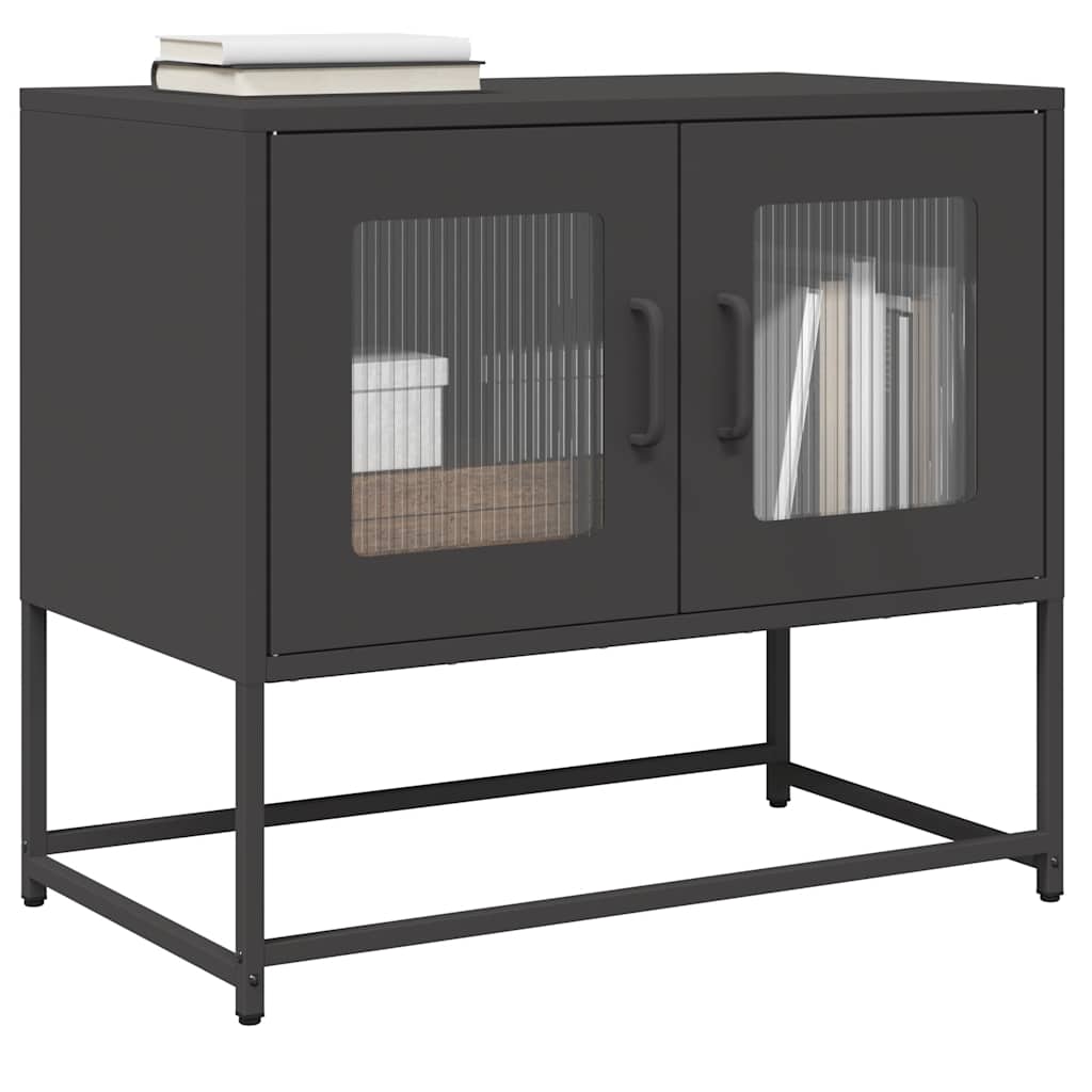 TV Cabinet Black 68x39x60,5 cm Cold-rolled Steel