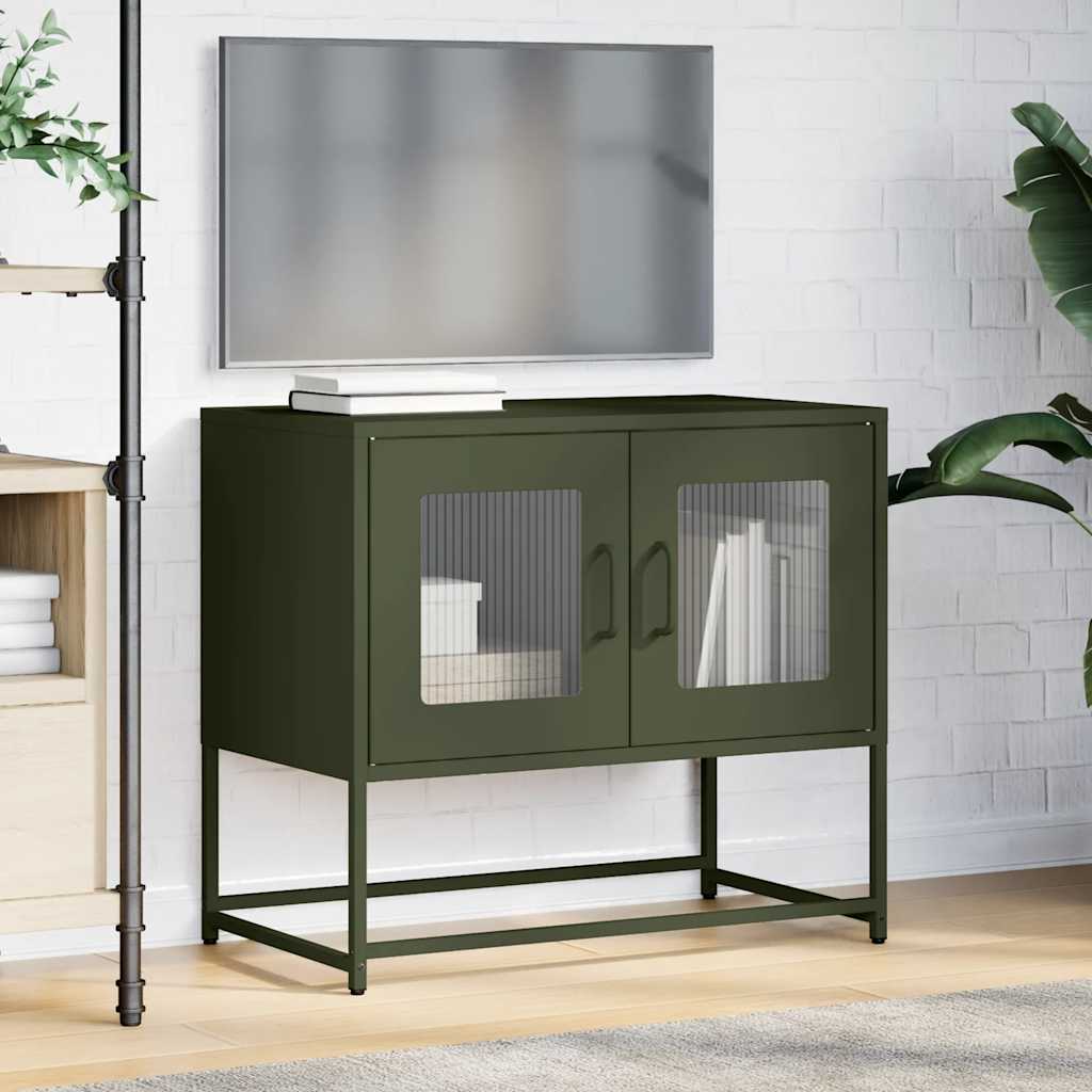 TV Cabinet Olive Green 68x39x60,5 cm Cold-rolled Steel