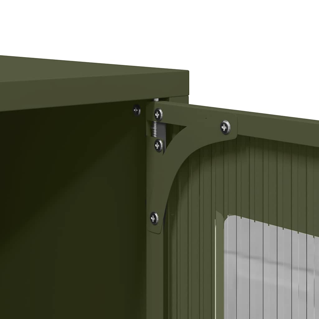 TV Cabinet Olive Green 68x39x60,5 cm Cold-rolled Steel