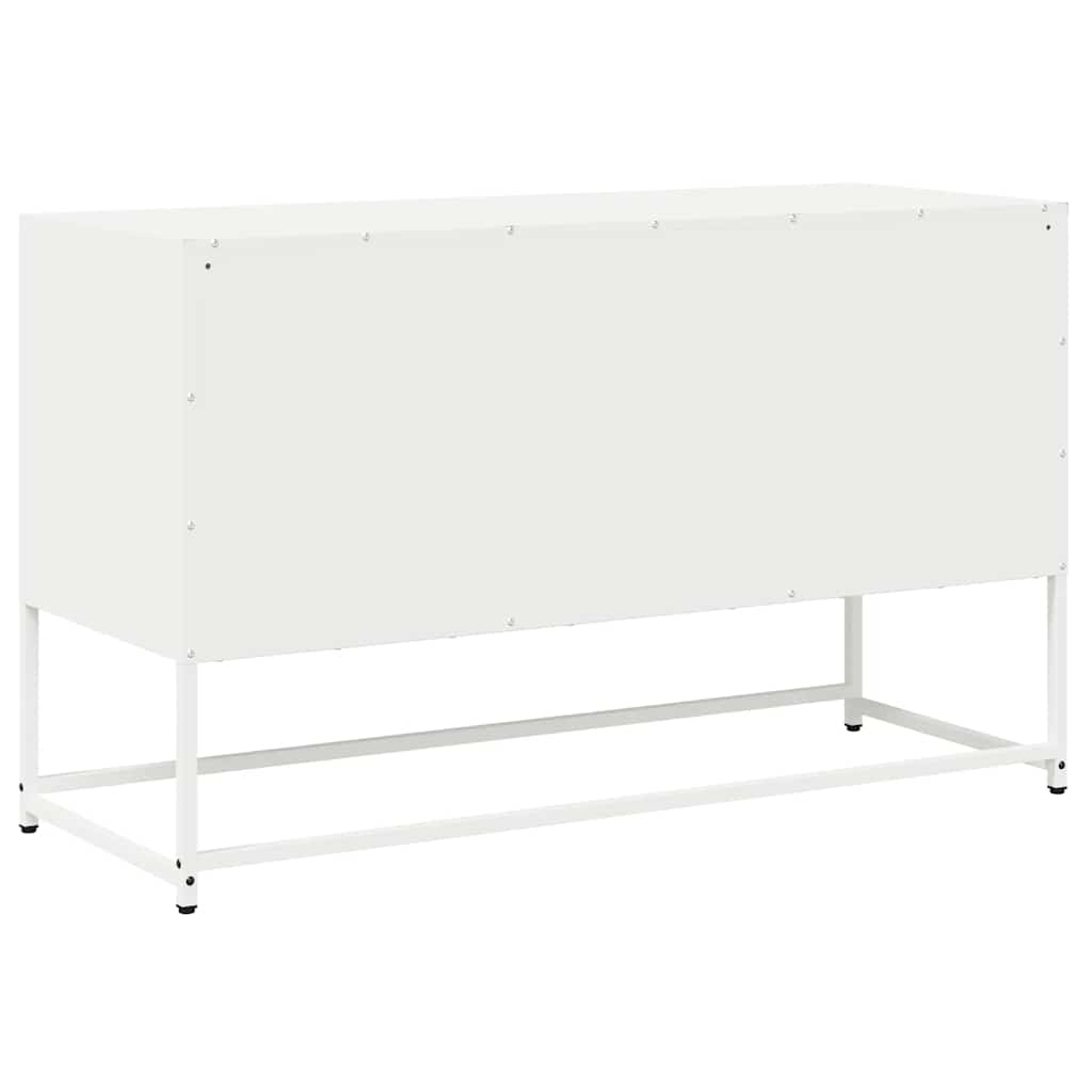 TV Cabinet White 100,5x39x60,5 cm Cold-rolled Steel