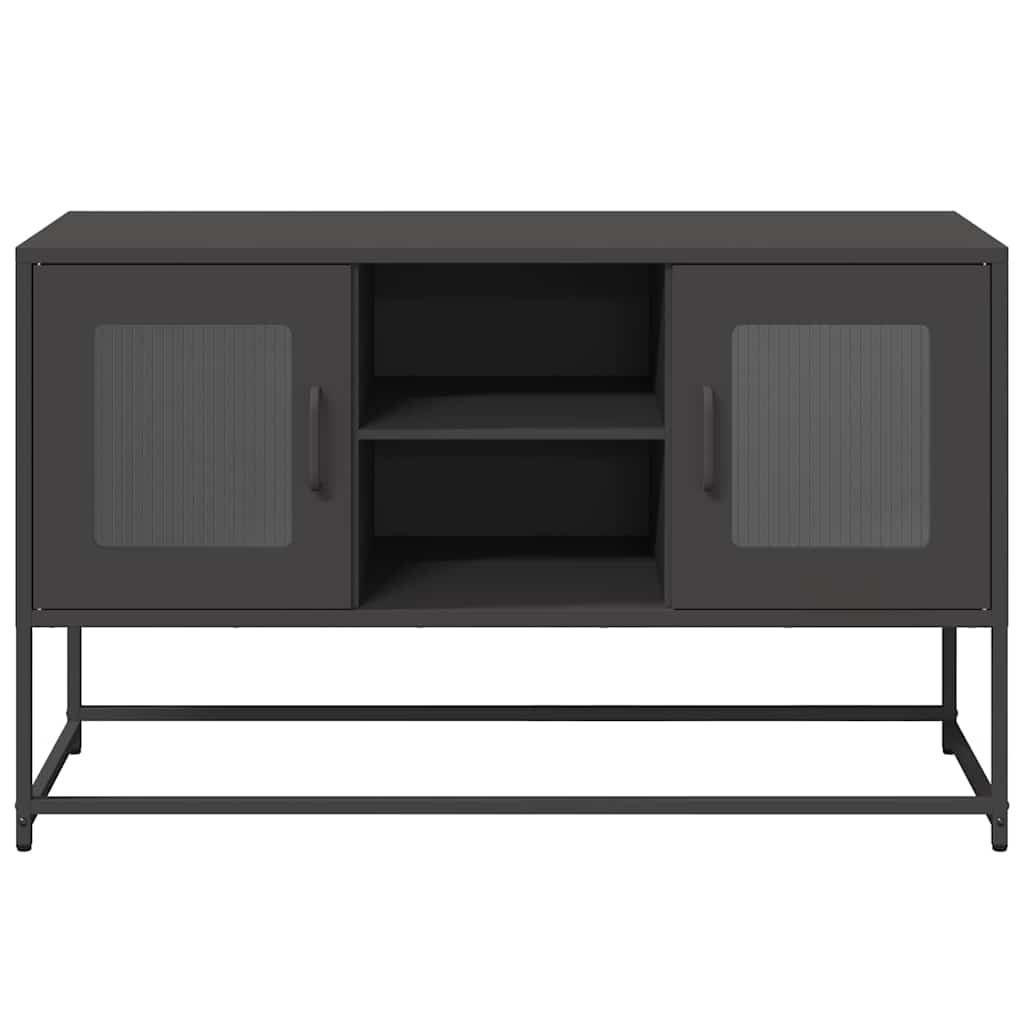 TV Cabinet Black 100,5x39x60,5 cm Steel