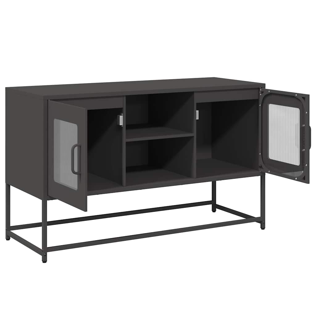 TV Cabinet Black 100,5x39x60,5 cm Steel