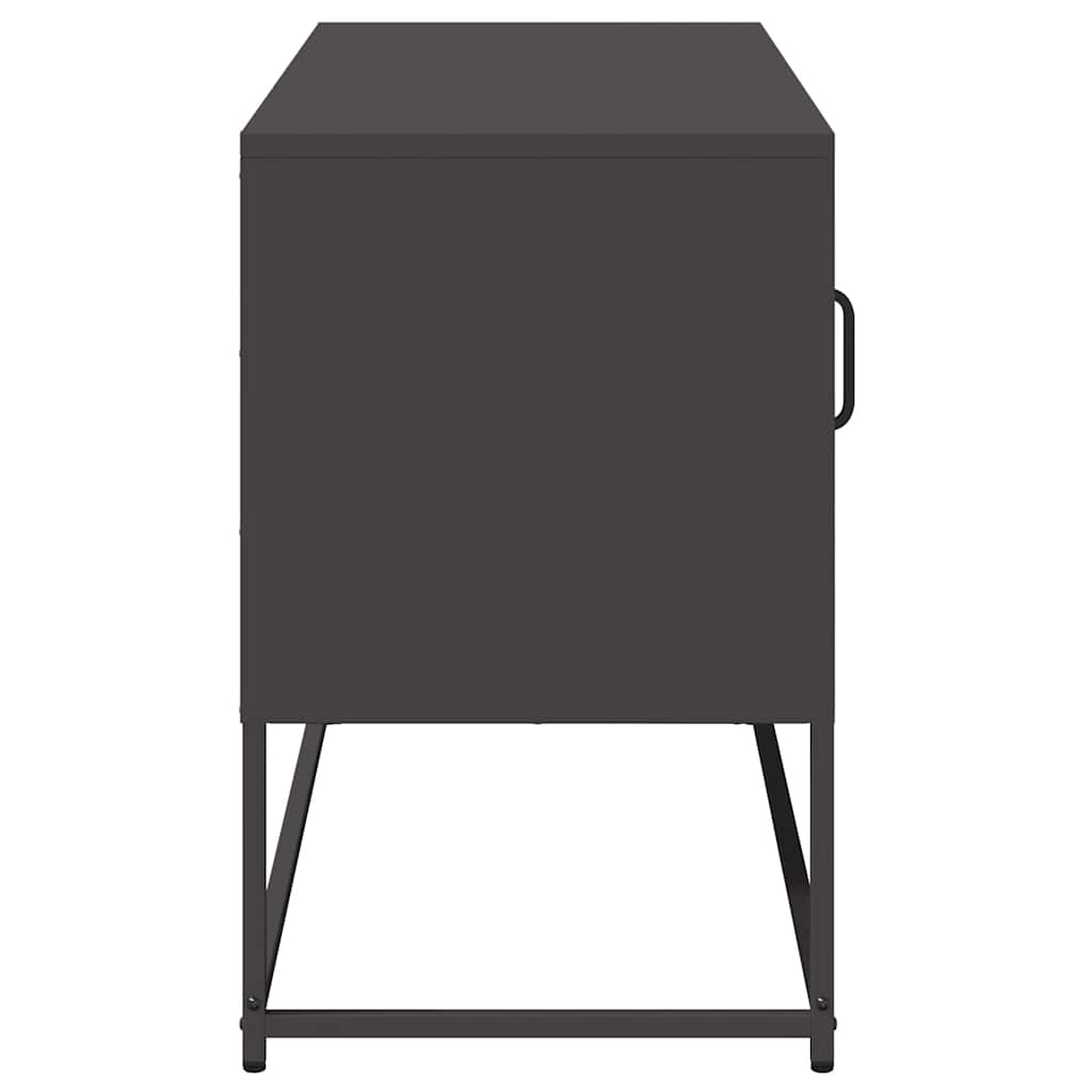 TV Cabinet Black 100,5x39x60,5 cm Steel