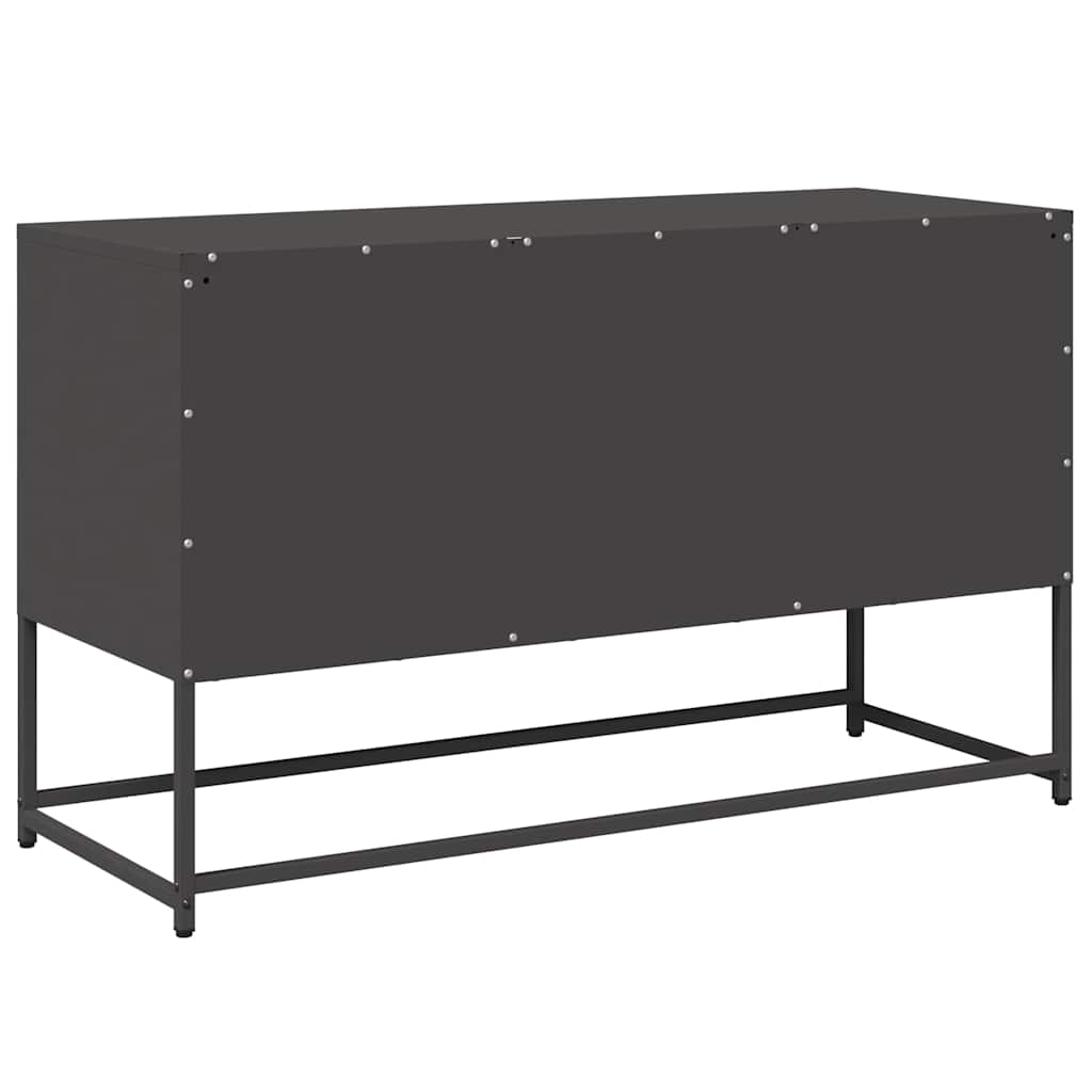 TV Cabinet Black 100,5x39x60,5 cm Steel