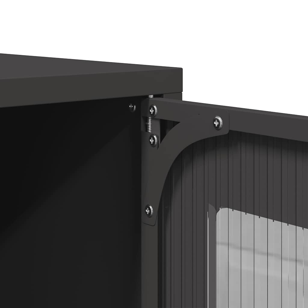 TV Cabinet Black 100,5x39x60,5 cm Steel