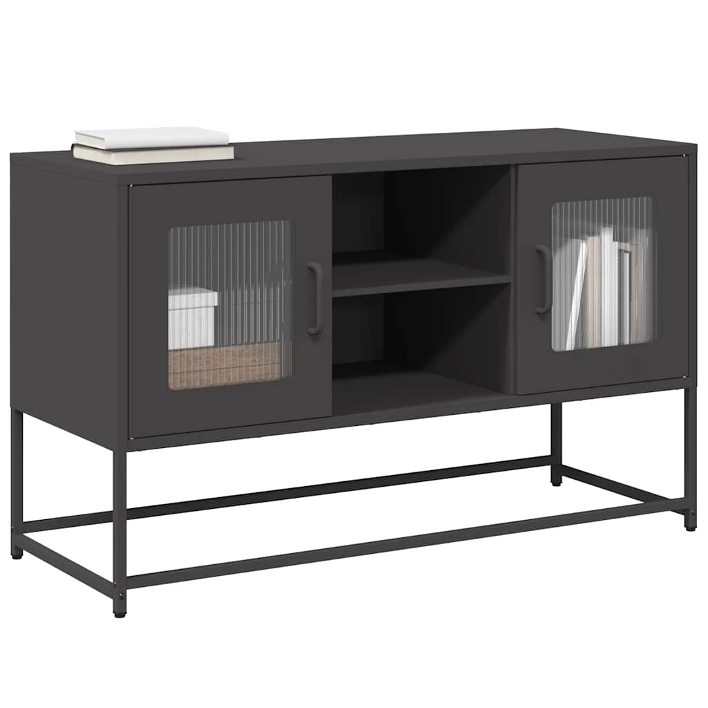 TV Cabinet Black 100,5x39x60,5 cm Steel