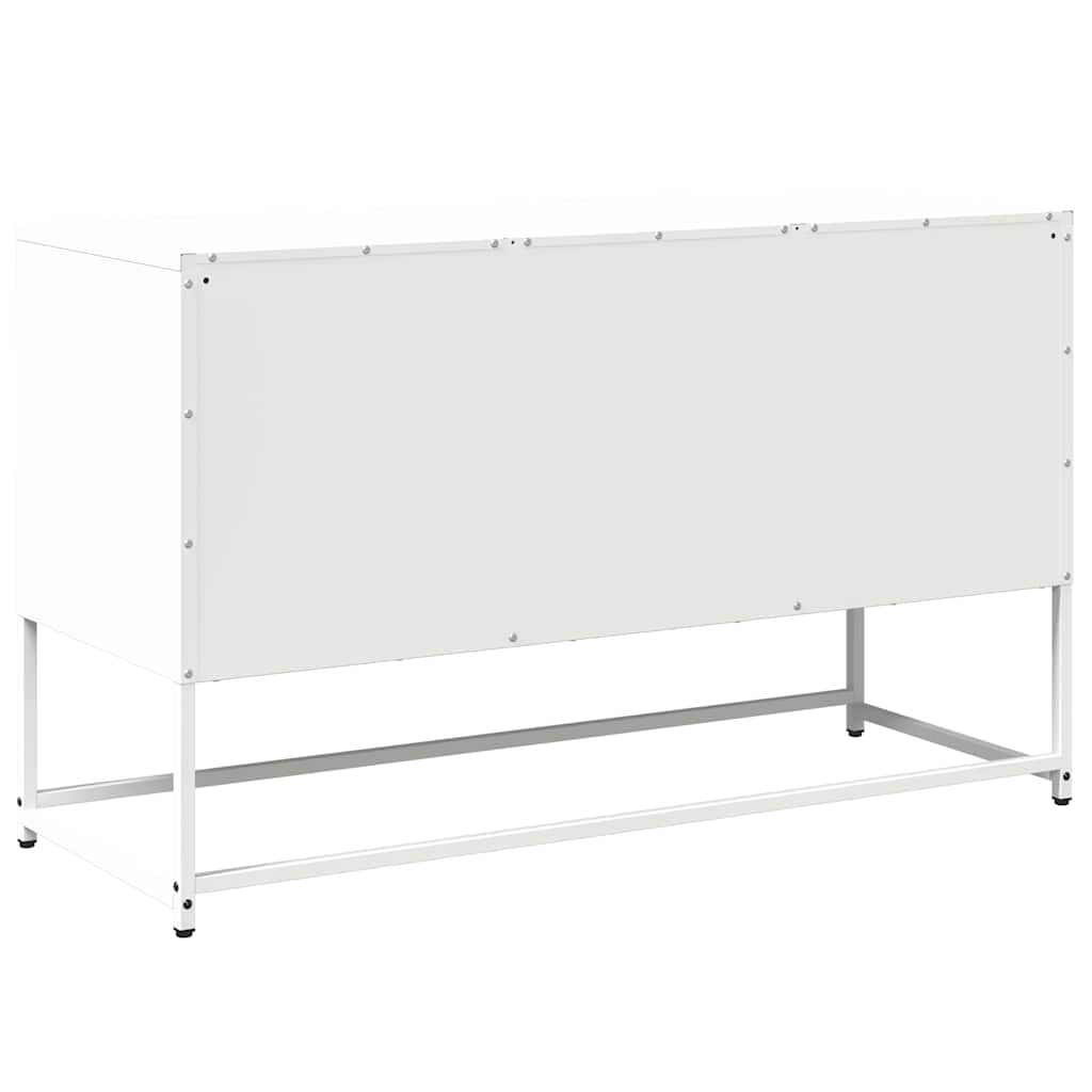 TV Cabinet White 100,5x39x60,5 cm Steel