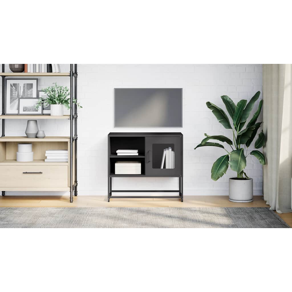 TV Cabinet Black 68x39x60,5 cm Steel