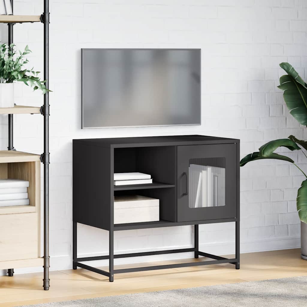 TV Cabinet Black 68x39x60,5 cm Steel