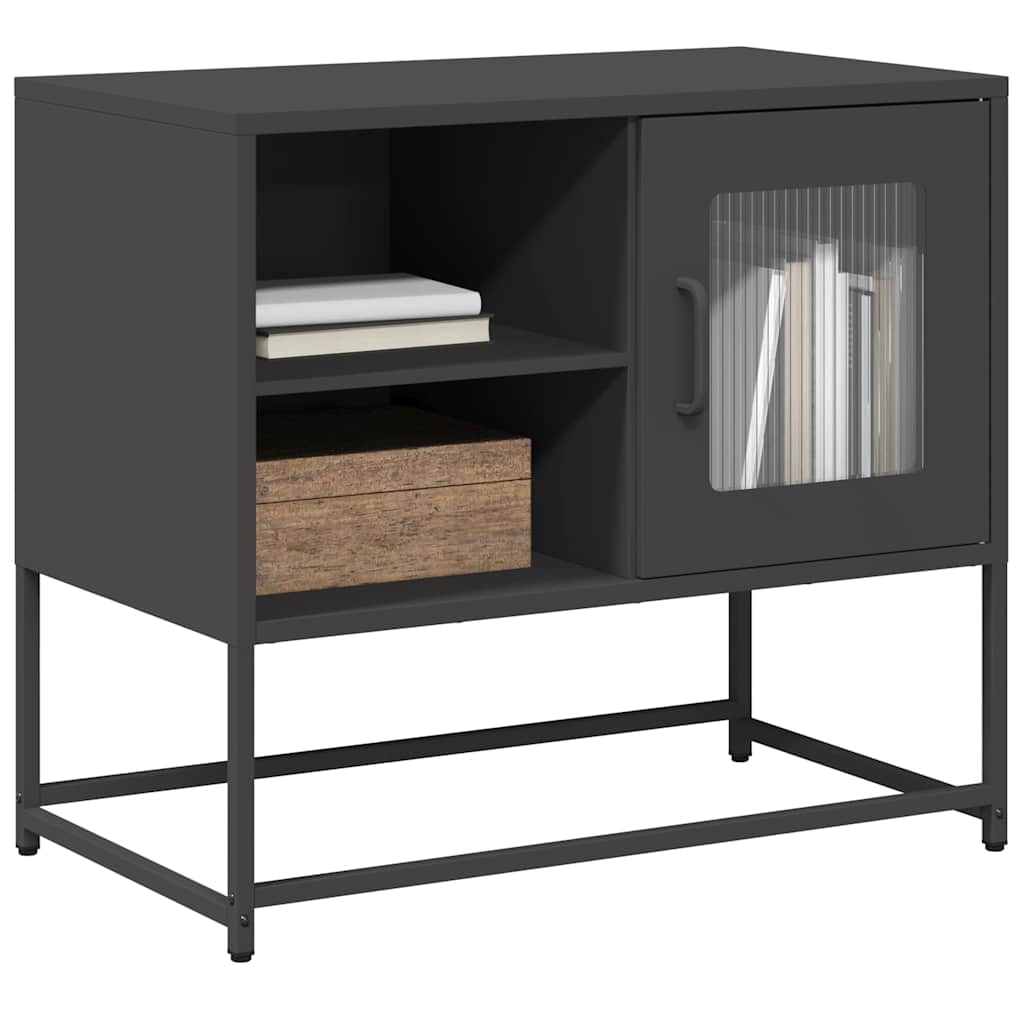 TV Cabinet Black 68x39x60,5 cm Steel