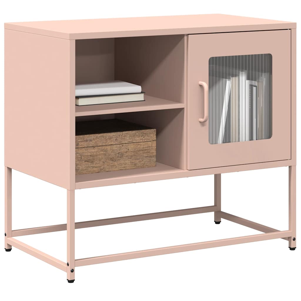 TV Cabinet Pink 68x39x60,5 cm Steel