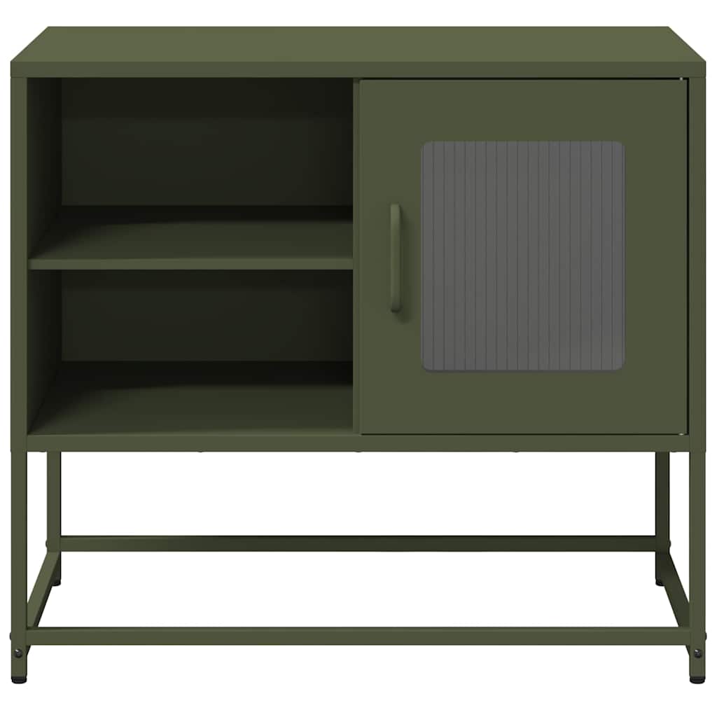 TV Cabinet Olive Green 68x39x60,5 cm Steel