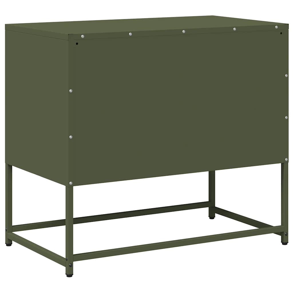TV Cabinet Olive Green 68x39x60,5 cm Steel