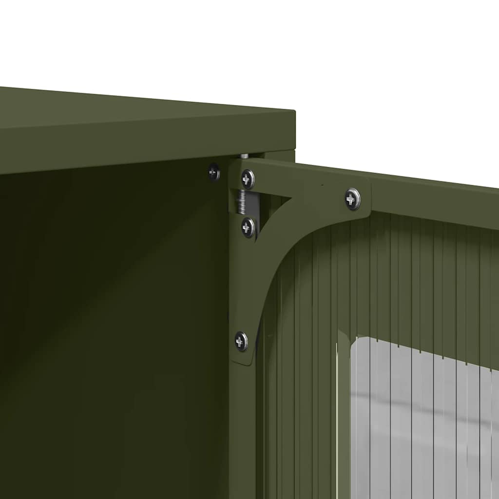 TV Cabinet Olive Green 68x39x60,5 cm Steel