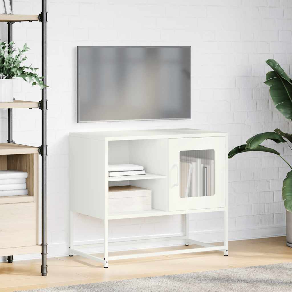 TV Cabinet White 68x39x60,5 cm Steel