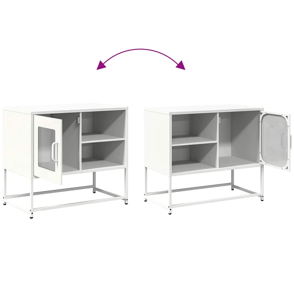 TV Cabinet White 68x39x60,5 cm Steel