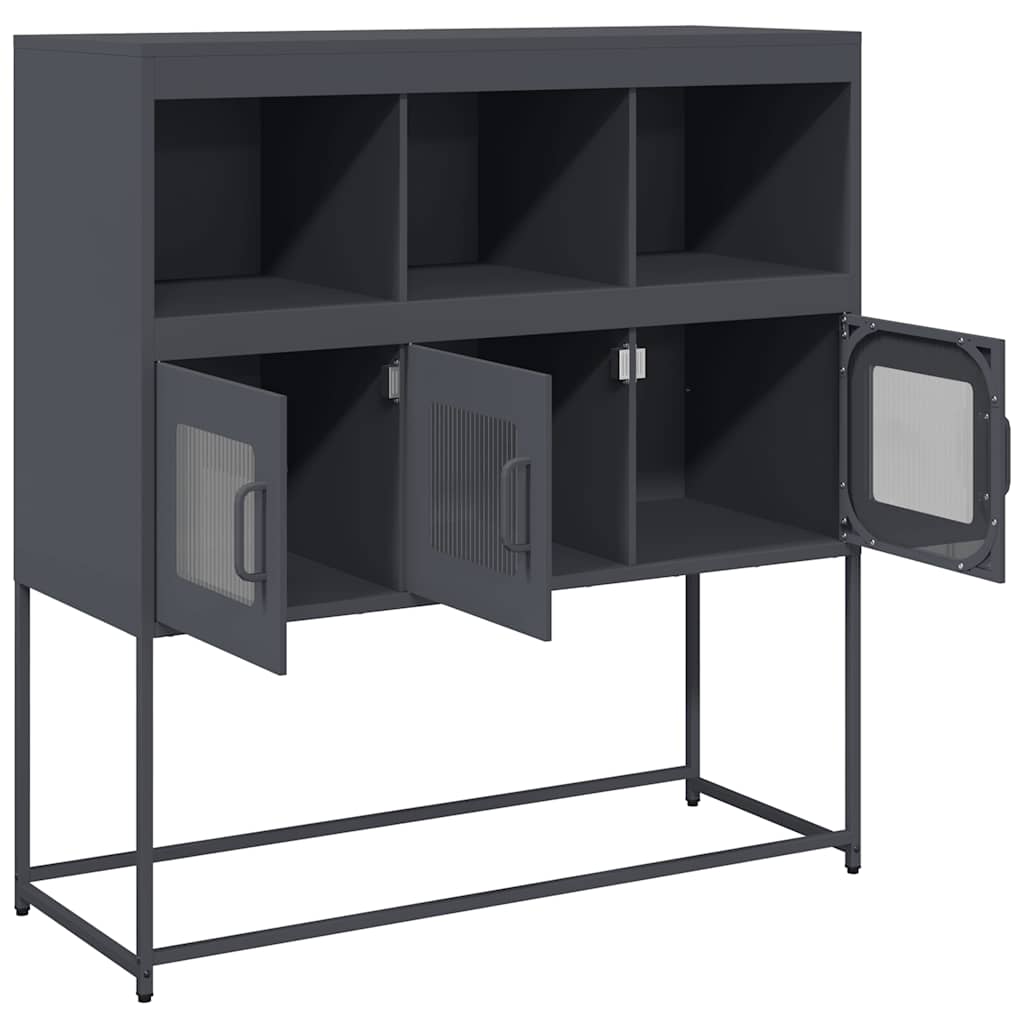 Sideboard Anthracite 100,5x39x107 cm Cold-rolled Steel