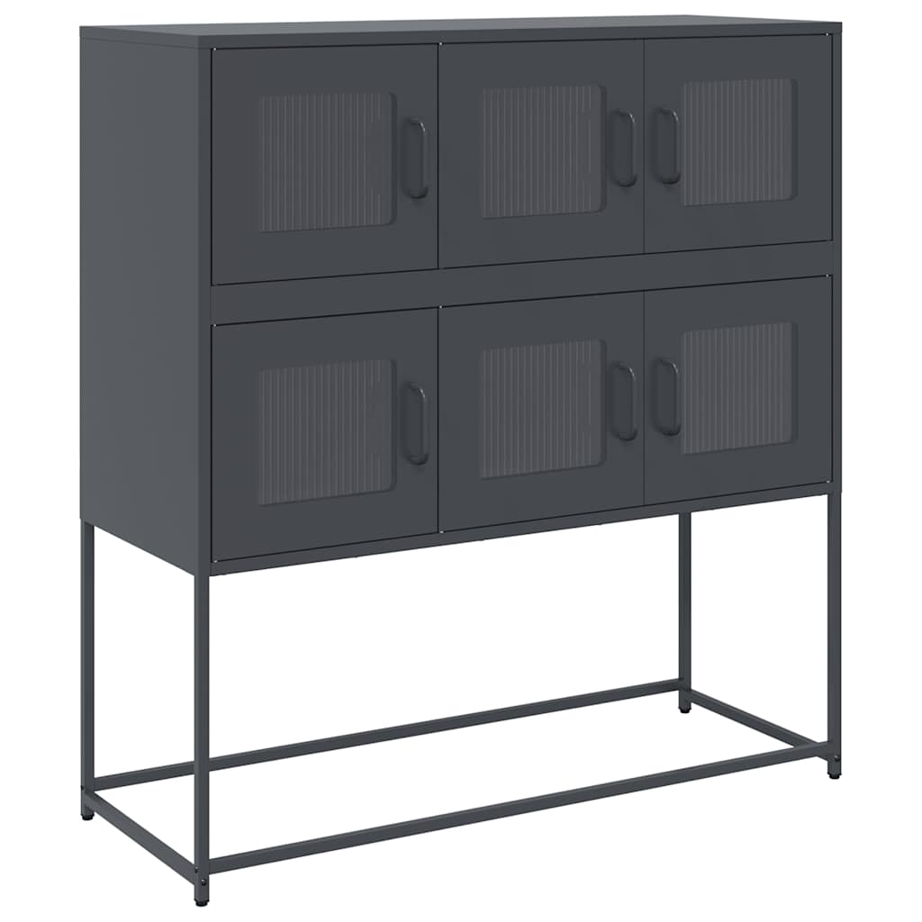 Sideboard Anthracite 100,5x39x107 cm Cold-rolled Steel