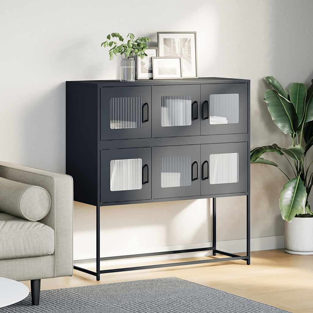 Sideboard Anthracite 100,5x39x107 cm Cold-rolled Steel