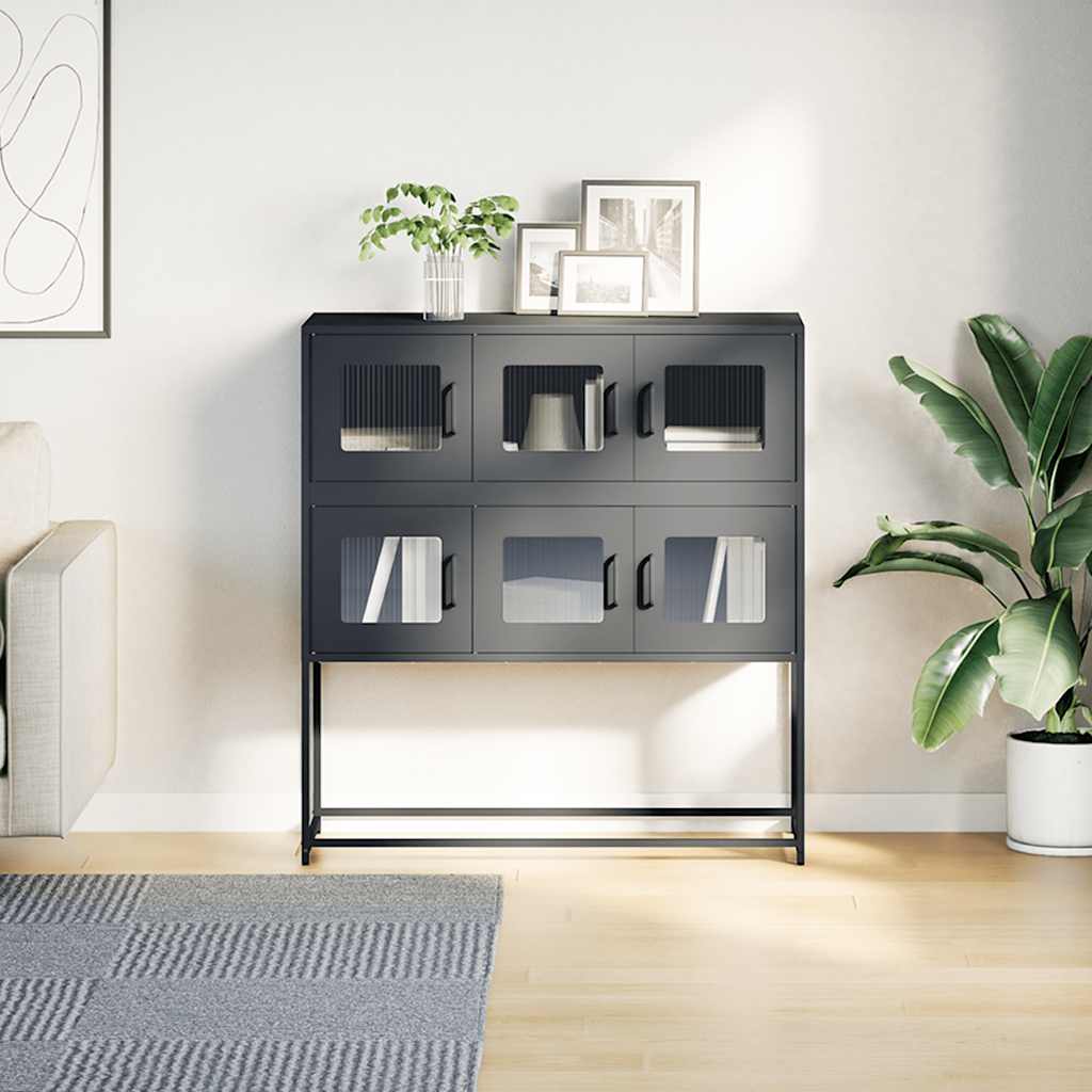 Sideboard Anthracite 100,5x39x107 cm Cold-rolled Steel