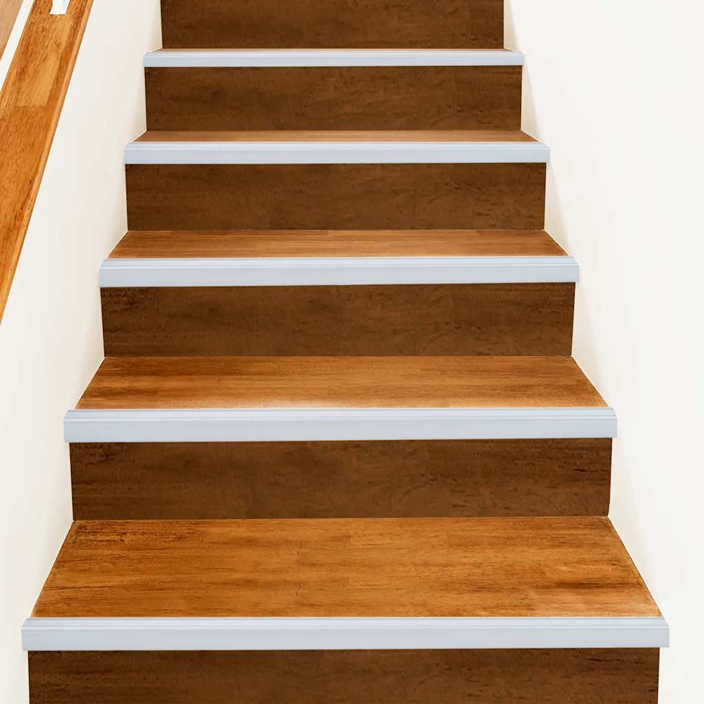 Stair Nosings 10 pcs Silver 67 x 3.5 x 3 cm Aluminium