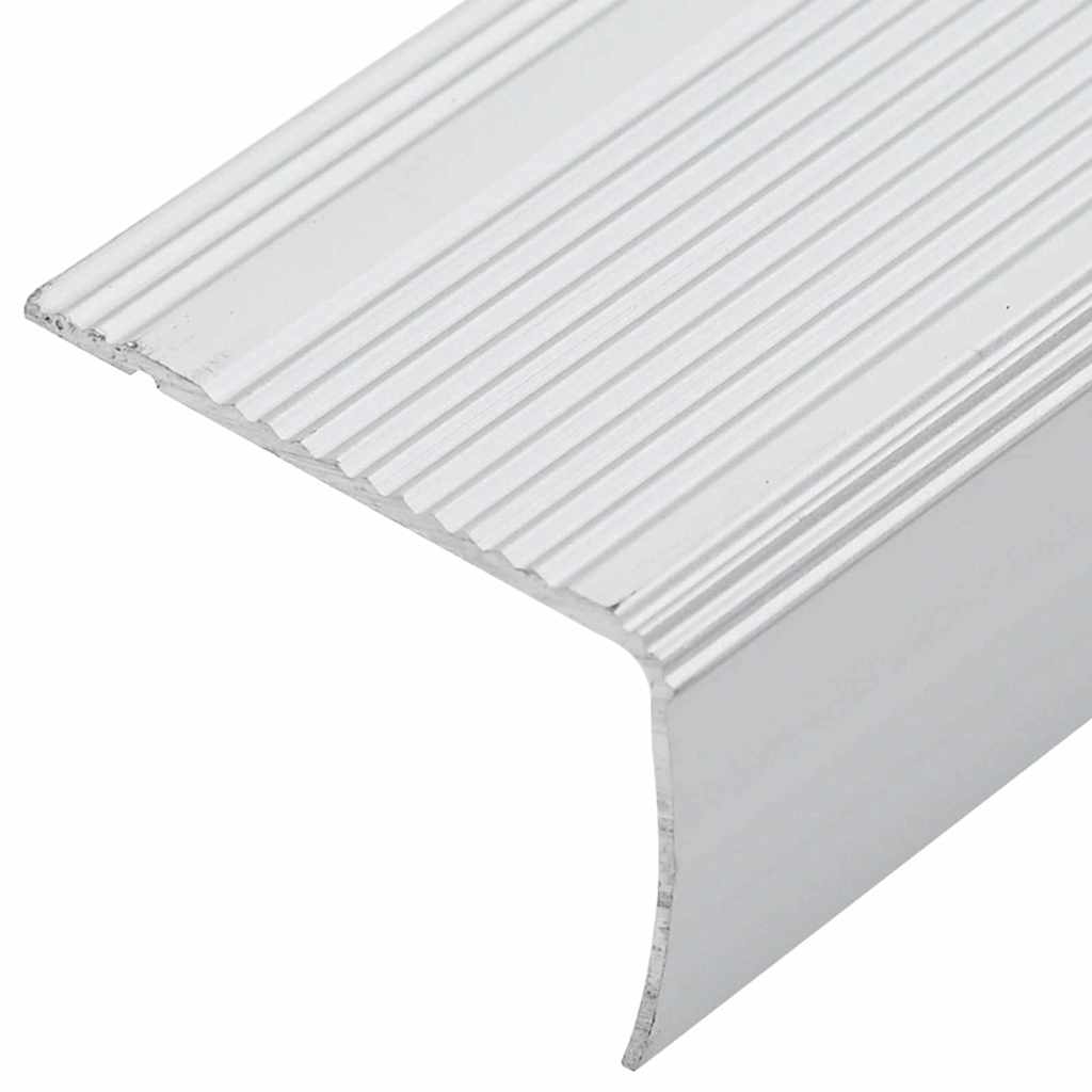 Stair Nosings 30 pcs Silver 67 x 3.5 x 3 cm Aluminium