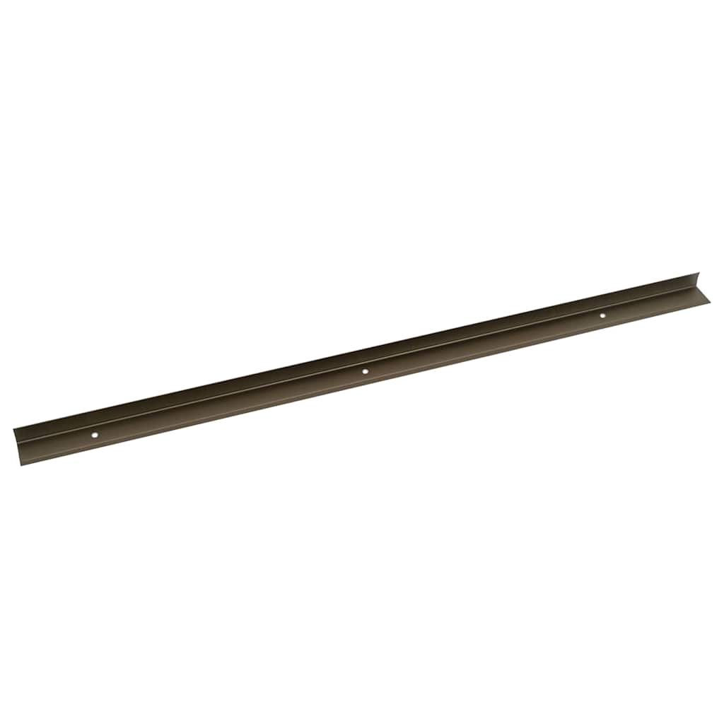 Stair Nosings 30 pcs Brown 67 x 3 x 2 cm Aluminium