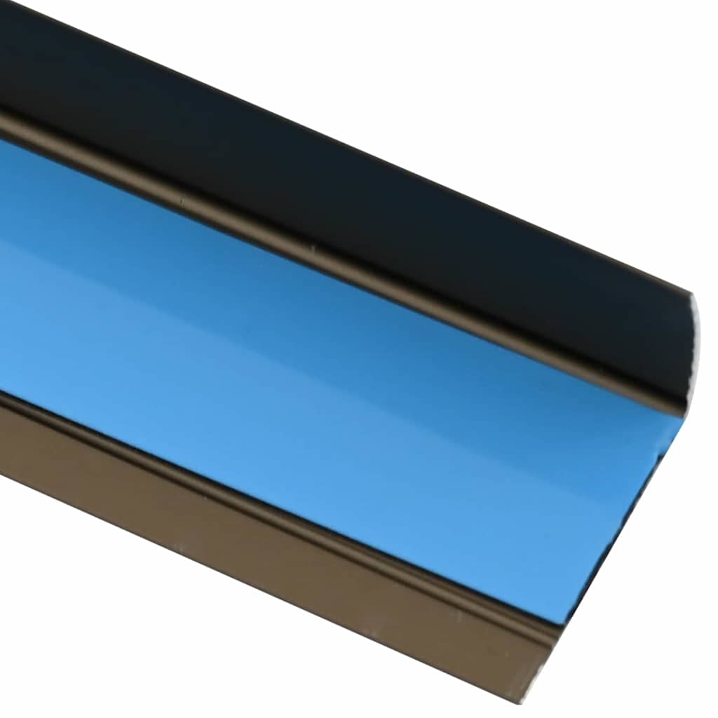 Stair Nosings 10 pcs Brown 67 x 3.5 x 3 cm Aluminium