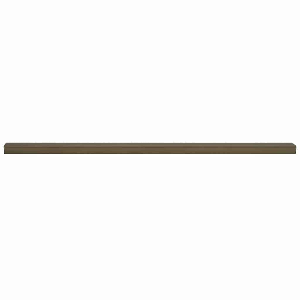 Stair Nosings 10 pcs Brown 67 x 3.5 x 3 cm Aluminium