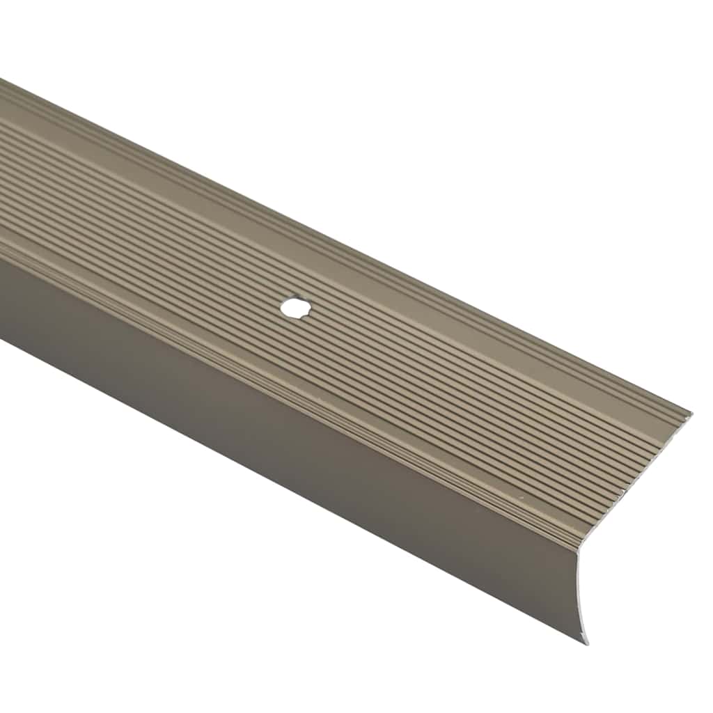 Stair Nosings 30 pcs Champagne 67 x 3.5 x 3 cm Aluminium
