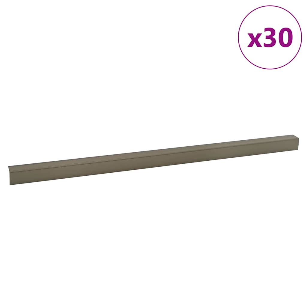 Stair Nosings 30 pcs Champagne 67 x 3.5 x 3 cm Aluminium