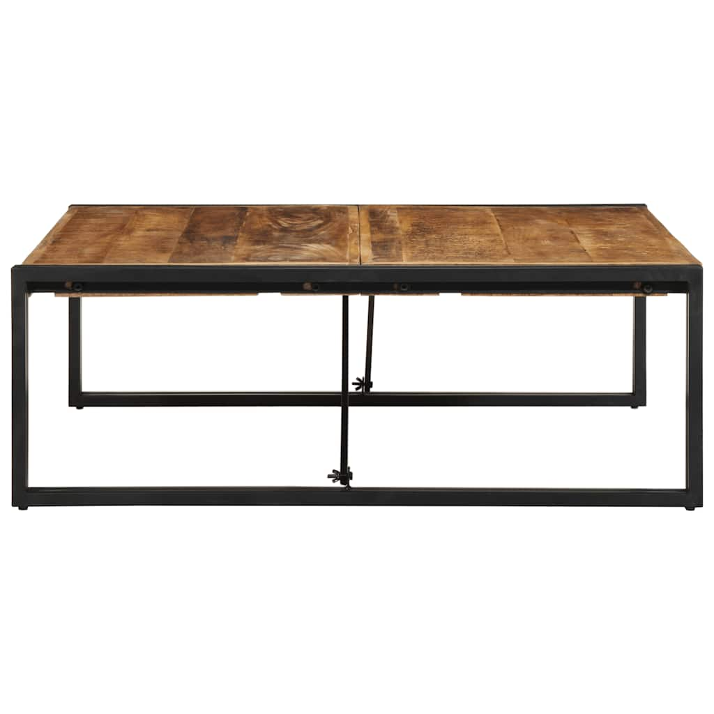 vidaXL Coffee Table 100x100x35 cm Solid Rough Wood Mango