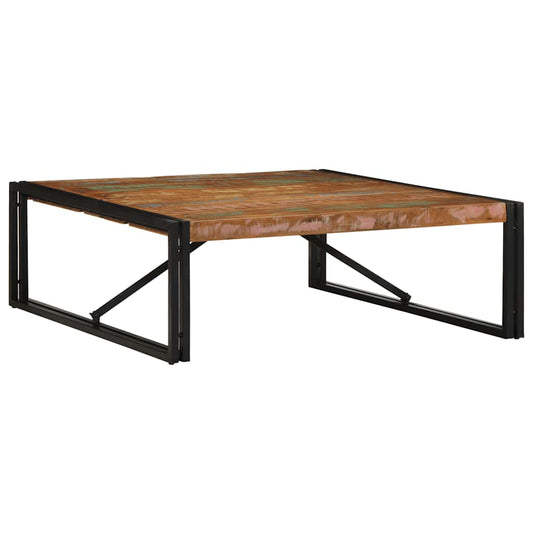 vidaXL Coffee Table Multicolour 100x100x35 cm Solid Wood Reclaimed