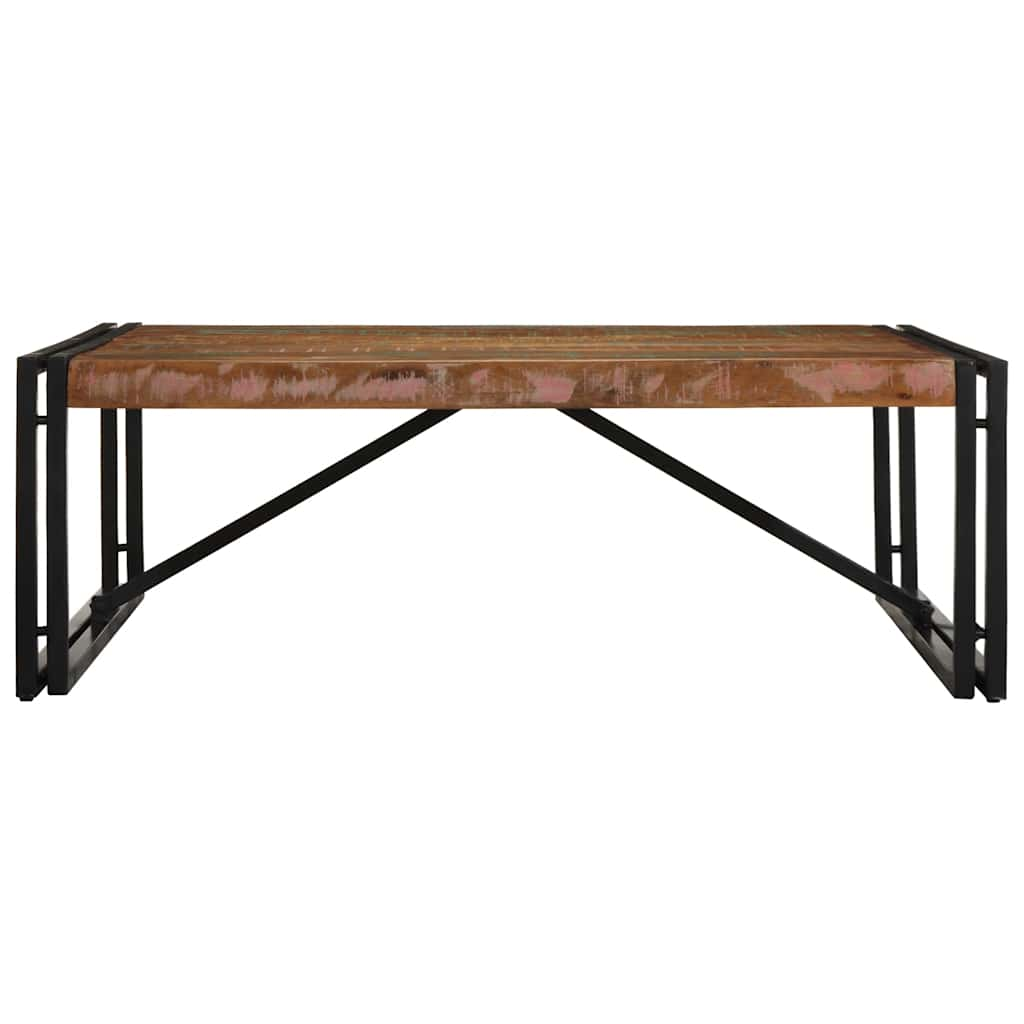 vidaXL Coffee Table Multicolour 100x100x35 cm Solid Wood Reclaimed