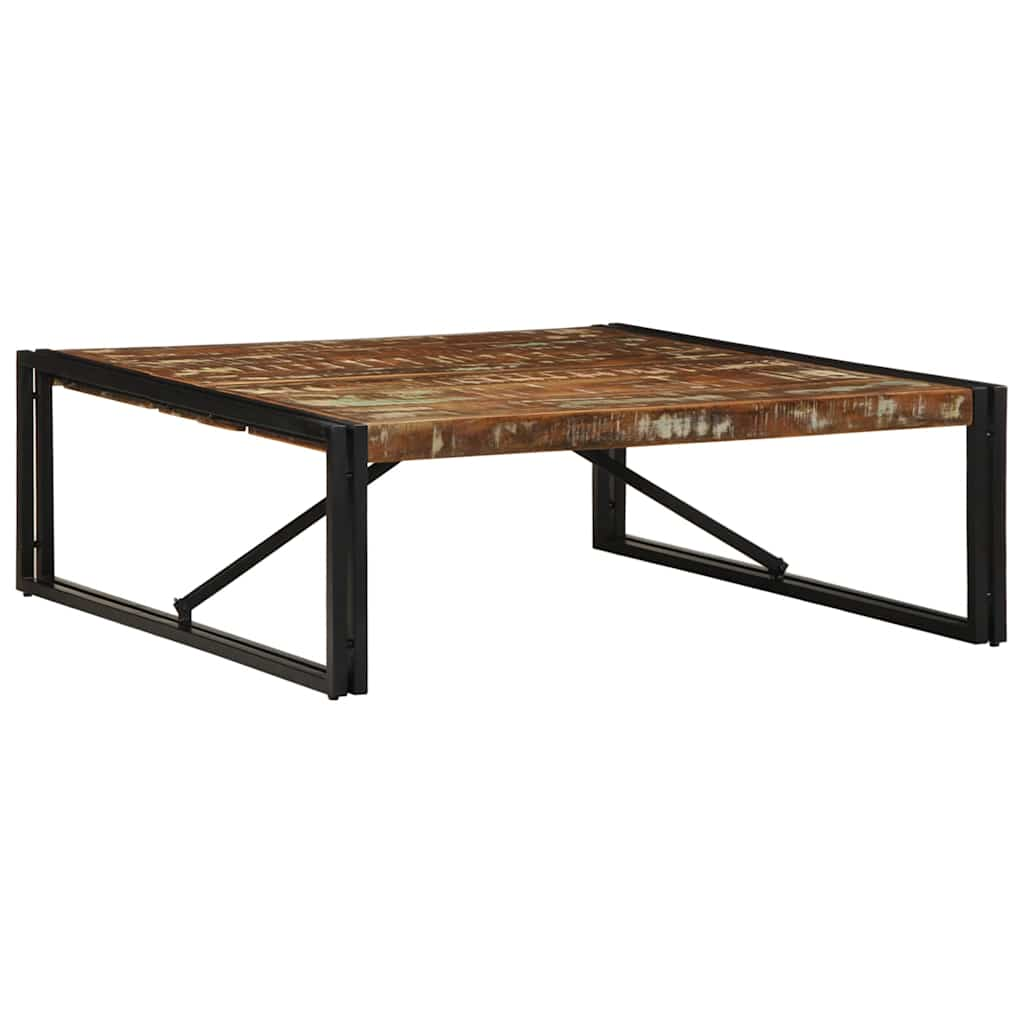 vidaXL Coffee Table Multicolour 100x100x35 cm Solid Wood Reclaimed