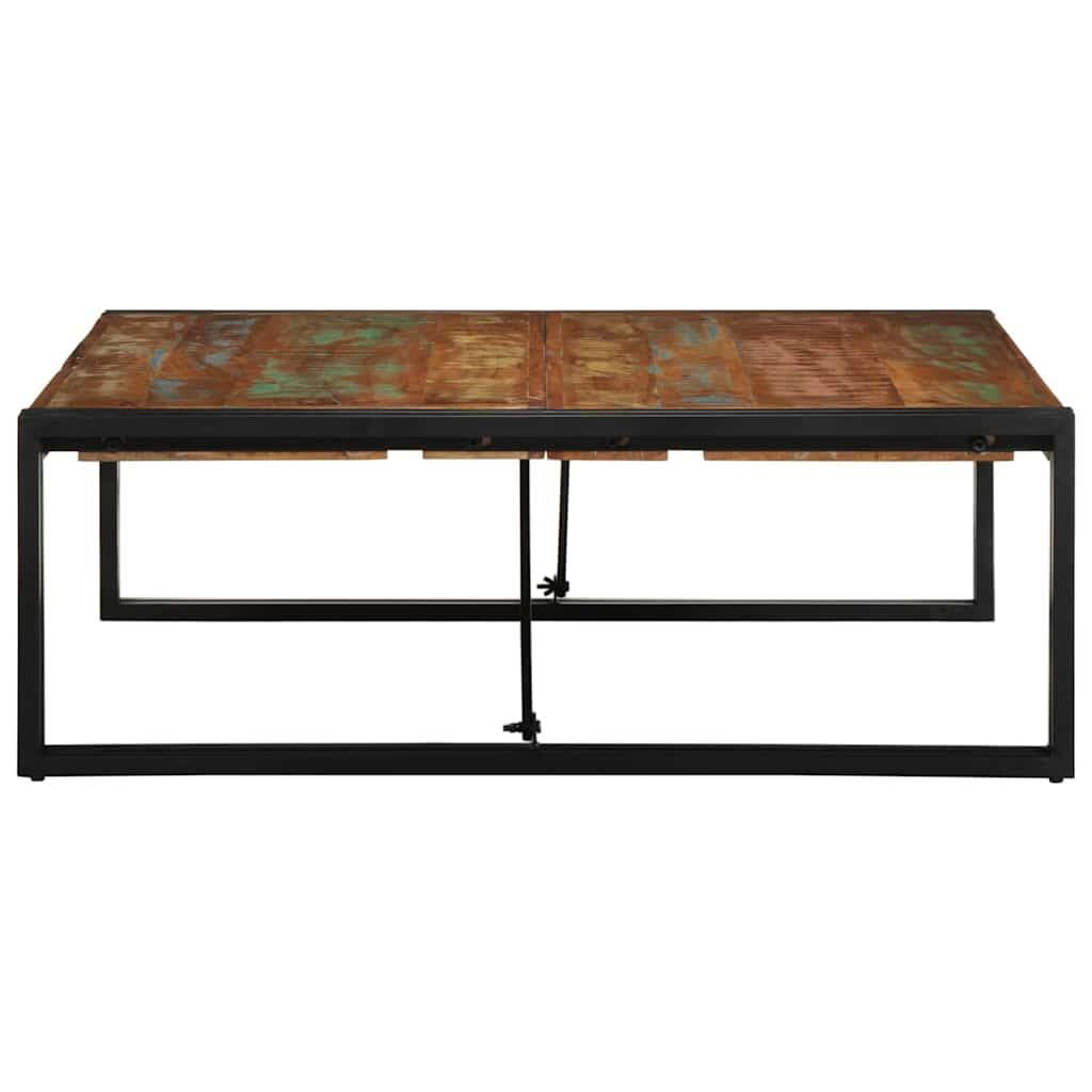 vidaXL Coffee Table Multicolour 100x100x35 cm Solid Wood Reclaimed